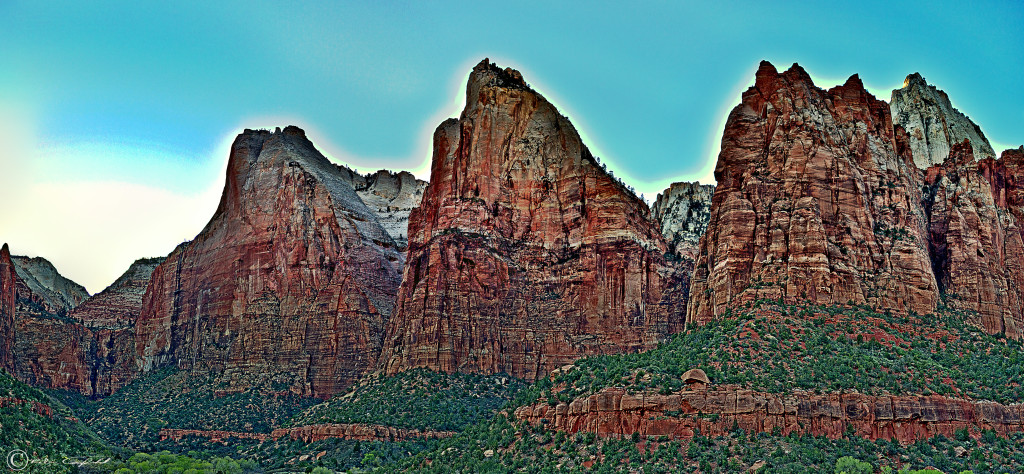 Views inside Zion Zion National Park, Utah