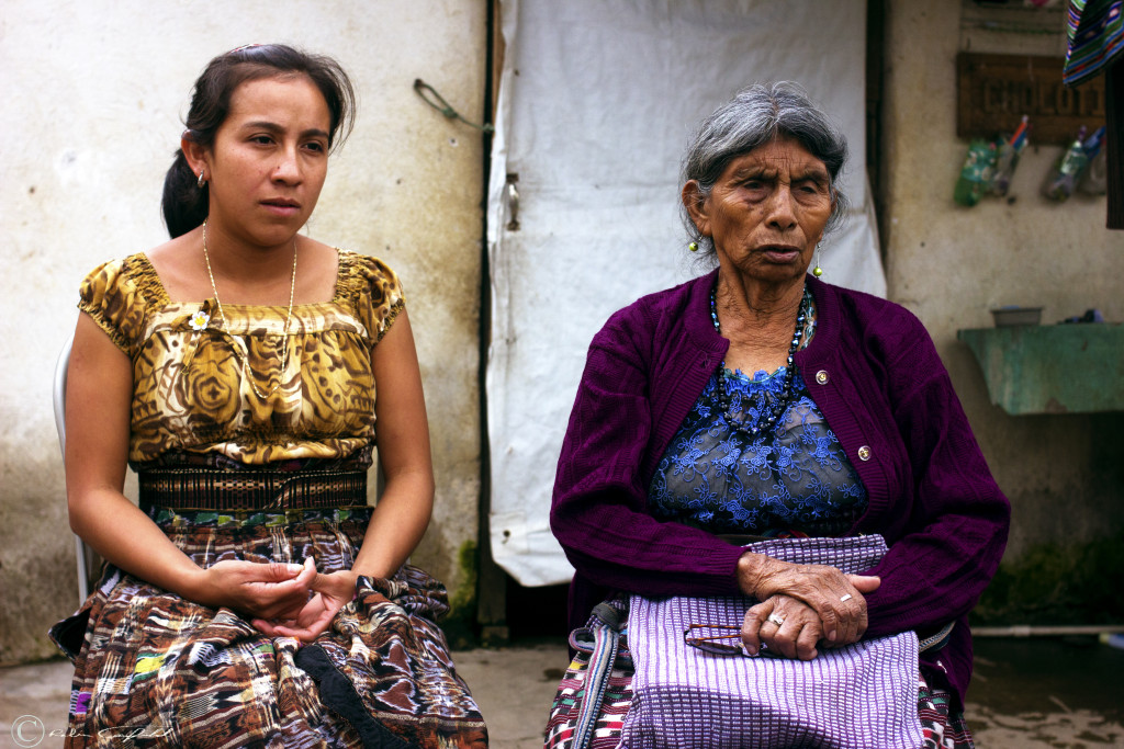 Tzutujil Medicine Women in Discussion. San Juan la Laguna, Guatemala.
