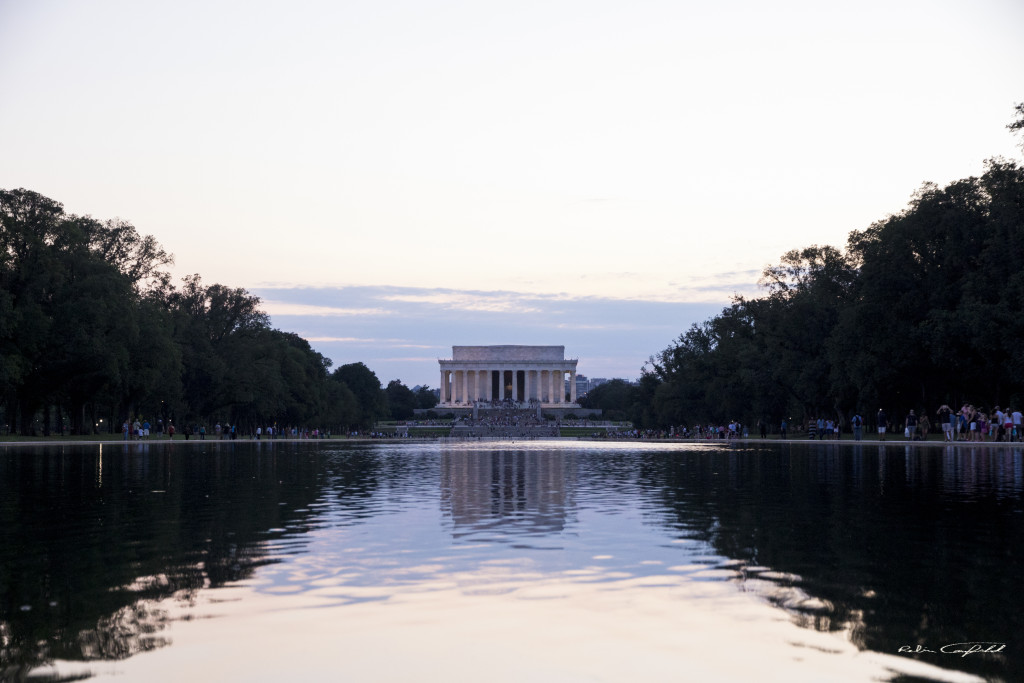 Lincoln's Memorial across the pool. Washington, D.C. - August, 2015