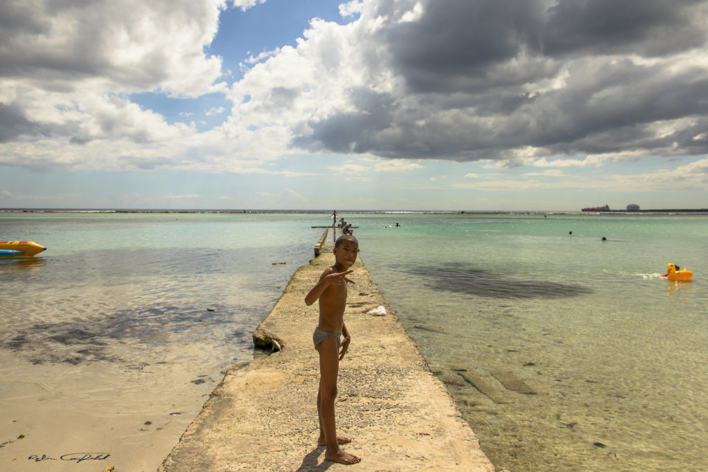 Near to Santo Domingo in the Dominican Republic, the waters of Boca Chica are filthy but the views are awesome. - February, 2016